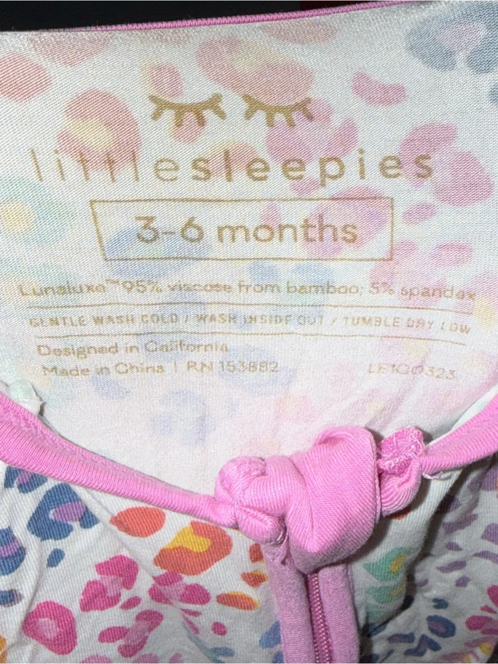 Baby Girls’ Little Sleepies Multi-Colored Leopard Pajamas